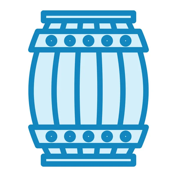 Barril Cerveza Icono Web — Vector de stock
