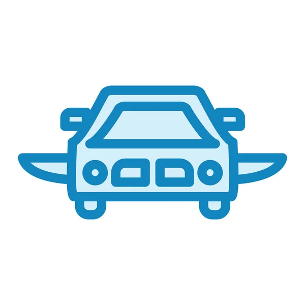 Flying Car Icon Vector Illustration — ストックベクタ