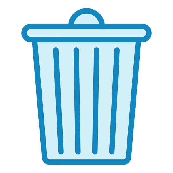 Basura Icono Moderno Vector Ilustración — Vector de stock