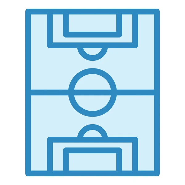 Football Field Web Icon Simple Illustration — стоковый вектор
