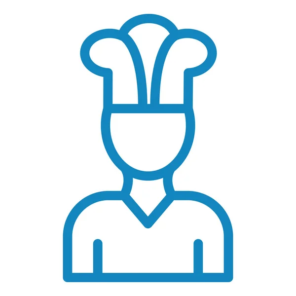 Chef Web Icon Simple Illustration — Stock Vector