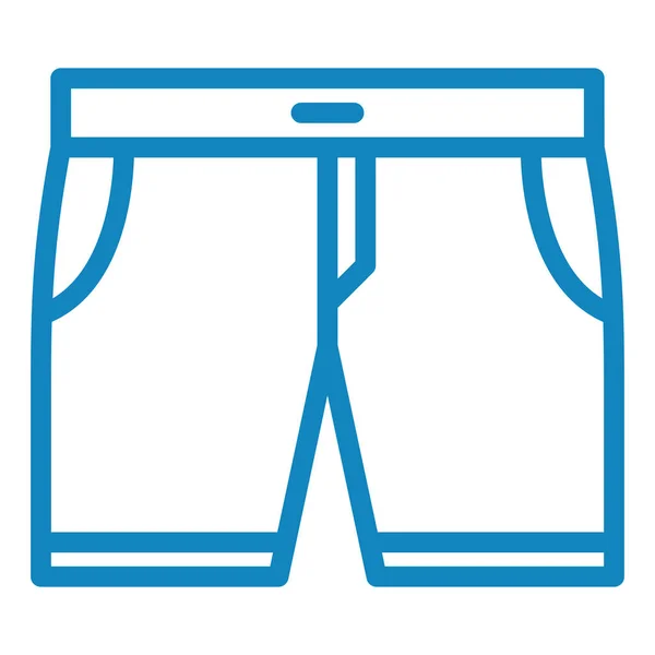 Pantaloncini Icona Web Semplice Illustrazione — Vettoriale Stock