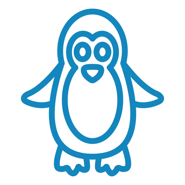 Penguin Icon Vector Illustration — Stock Vector
