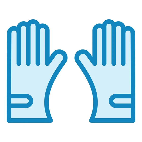 Feuerfeste Handschuhe Web Symbol Einfache Illustration — Stockvektor