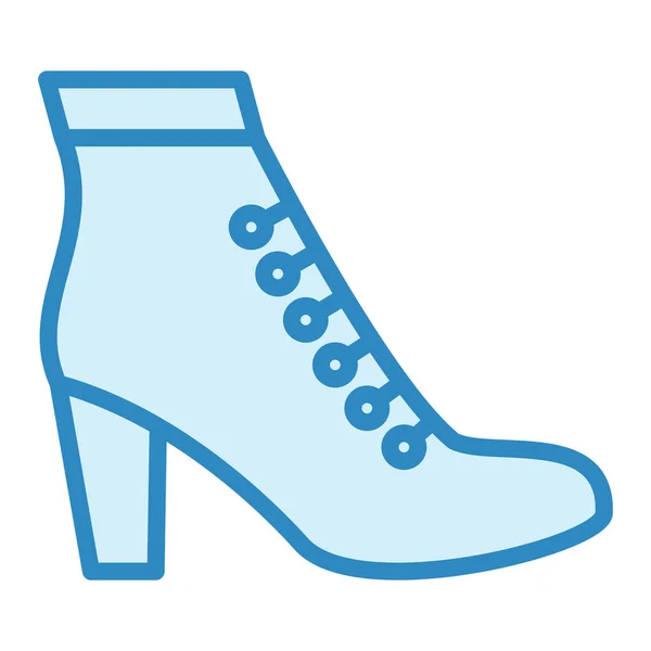 女性の靴 Webアイコンシンプルなイラスト — ストックベクタ
