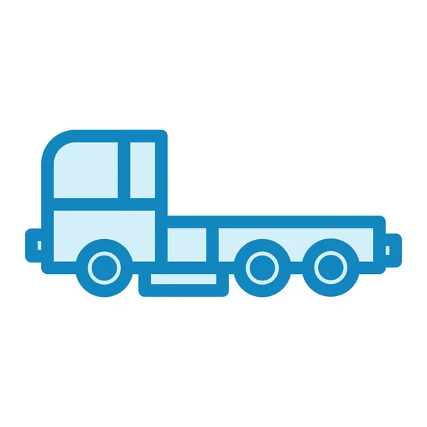 Pickup Truck Icona Moderna Vettoriale Illustrazione — Vettoriale Stock