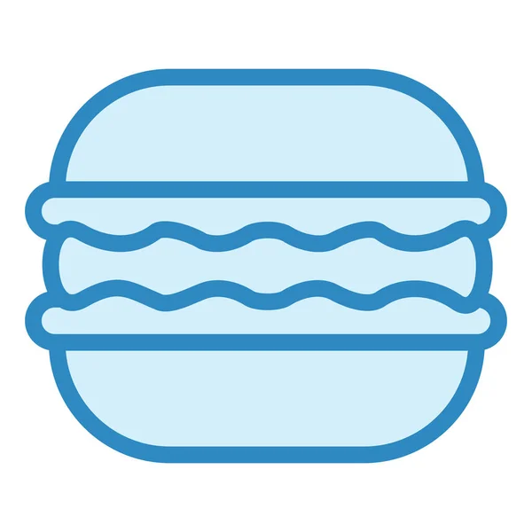 Hamburger Icona Web Semplice Illustrazione — Vettoriale Stock