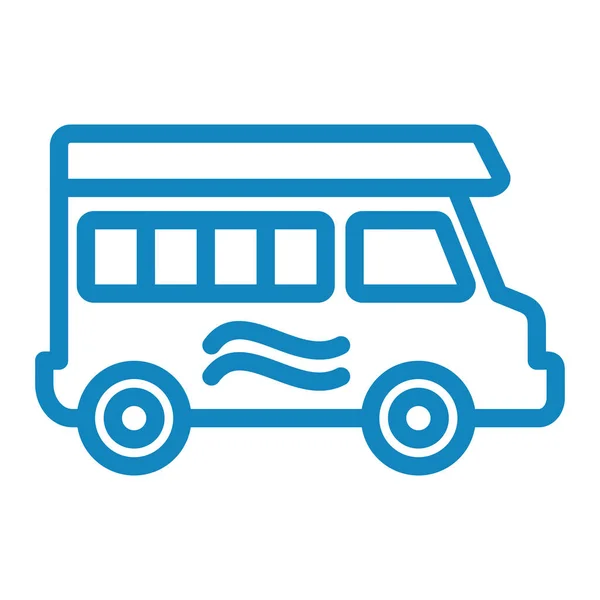 Autobus Ikona Web Prosta Ilustracja — Wektor stockowy