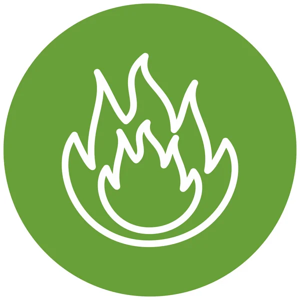 Fire Flame Vector Icon — Stock Vector