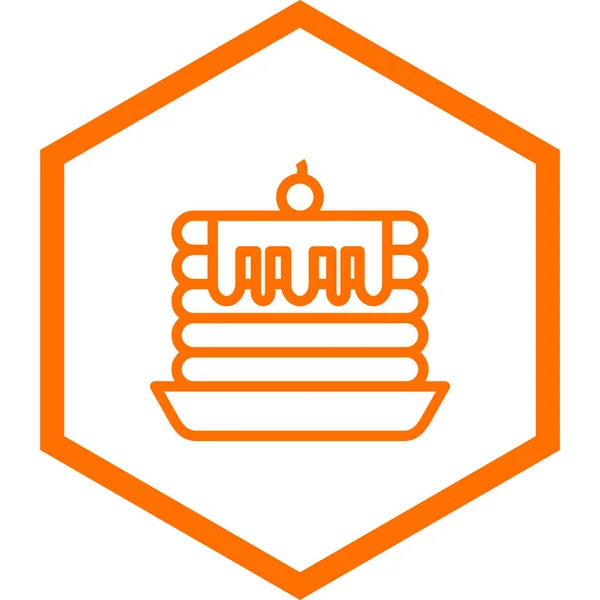 Cake Icon Vector Illustration — Stock Vector