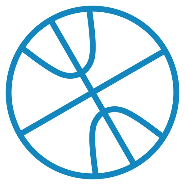 Baloncesto Icono Web Ilustración Simple — Vector de stock