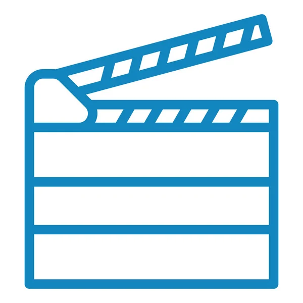 Film clapper icon. Simple illustration of film clapper vector icon