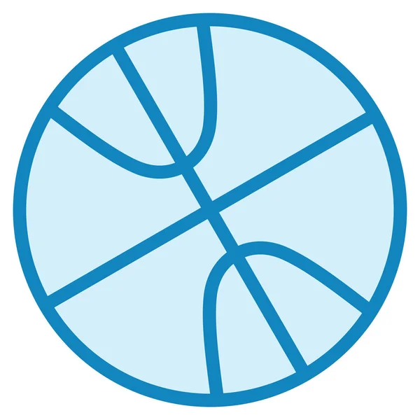 Basketball Web Symbol Einfache Illustration — Stockvektor