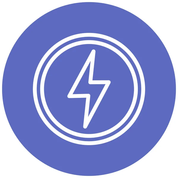 Blitz Web Symbol Einfache Illustration — Stockvektor
