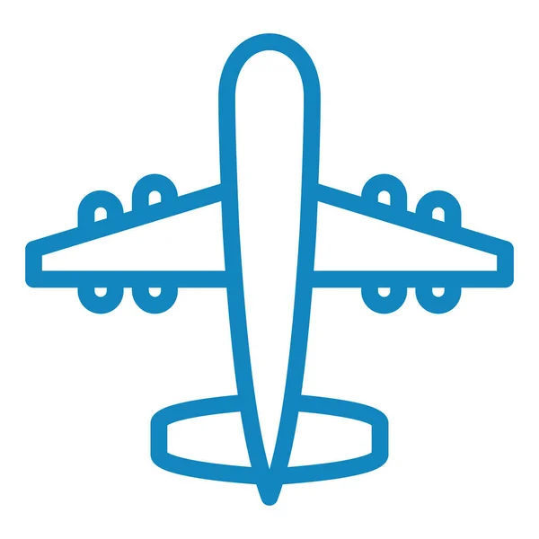 Flygplan Webb Ikon Enkel Design — Stock vektor