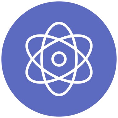 atom. Web simgesi basit illüstrasyon