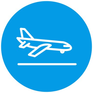 uçak ikonu vektör illüstrasyonu