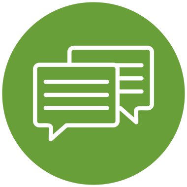 Konuş. Web simgesi basit illüstrasyon