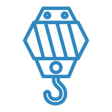 Vinç kancası ikonu. vektör illüstrasyonu