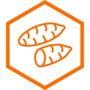 ekmek ikonu vektör illüstrasyonu