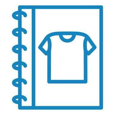 Gömlek simgesi, vektör illüstrasyonu