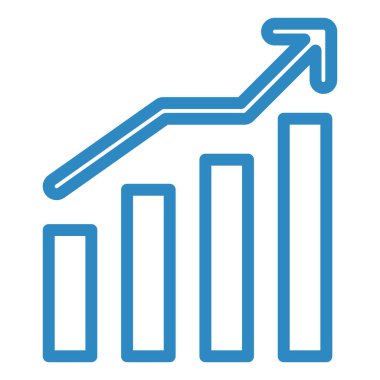 Büyüme. Web simgesi basit illüstrasyon