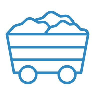 Bir araba simgesinin vektör illüstrasyonu