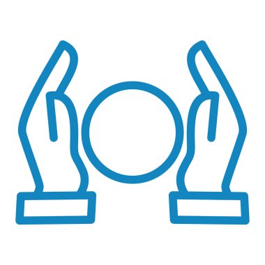 Kurdele vektör illüstrasyonlu el ele tutuşma madalyası