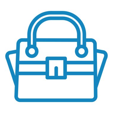 Çanta. Web simgesi basit illüstrasyon