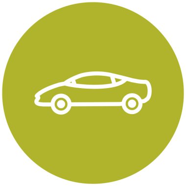 - Araba. Web simgesi basit illüstrasyon