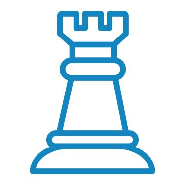 Satranç. Web simgesi basit illüstrasyon