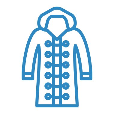 Ceket. Web simgesi basit illüstrasyon