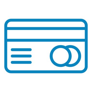 Kredi kartı vektör simgesi