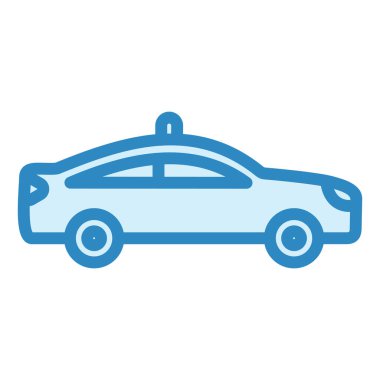 Polis arabası vektör illüstrasyonu