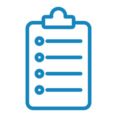 Kontrol listesi. Web simgesi basit illüstrasyon