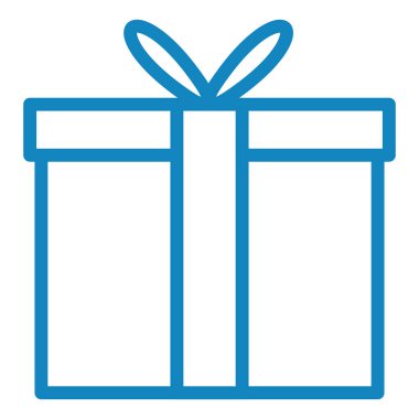Hediye. Web simgesi basit illüstrasyon