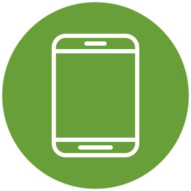 Cep telefonu simgesi, vektör illüstrasyonu