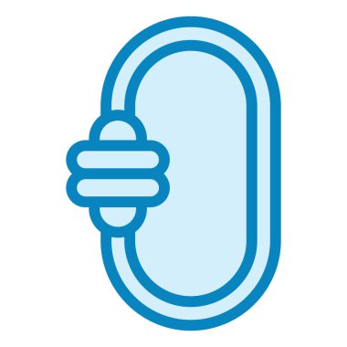 ayna simgesi, vektör illüstrasyonu basit tasarım 