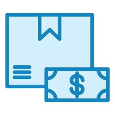 Nakit teslimatta. Web simgesi vektör illüstrasyonu 