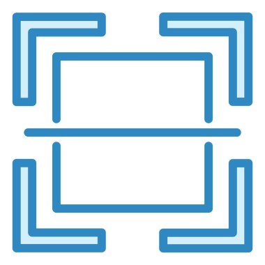 Kod Tarama simgesinin vektör çizimi