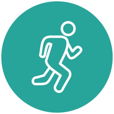 Çalışan adam simgesi vektör illüstrasyonu