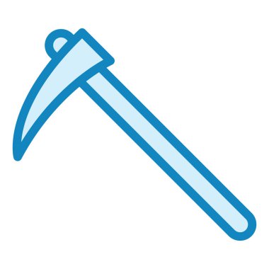 Scythe modern simge vektör illüstrasyonu  