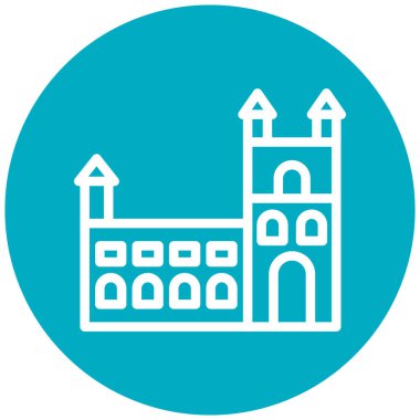 Kale kule simgesi. vektör çizim