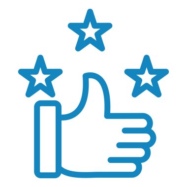 Reyting. Web simgesi basit illüstrasyon