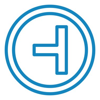 Yol işareti simgesinin vektör illüstrasyonu