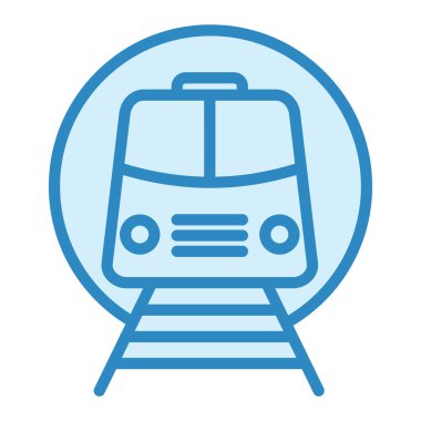 Metro simgesi vektör illüstrasyonu