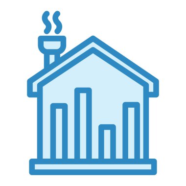 Gayrimenkul İstatistiklerinin vektör illüstrasyonu