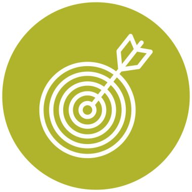 Hedef. Web simgesi basit illüstrasyon