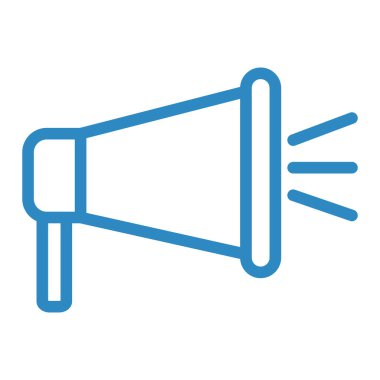 Megafon ikonu vektör illüstrasyonu