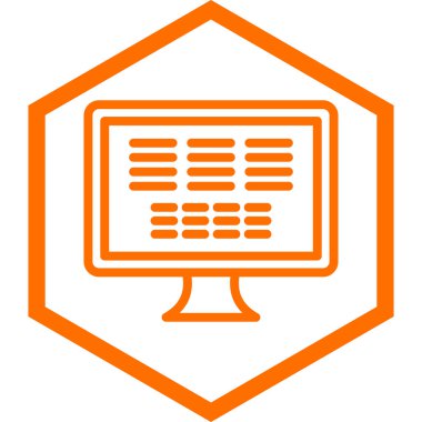 bilgisayar vektör simgesi modern bilgisayar ikonu illüstrasyonu